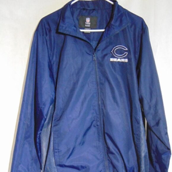 Chicago Bears Reebok Team Apparel Windbreaker - Picture 1 of 5
